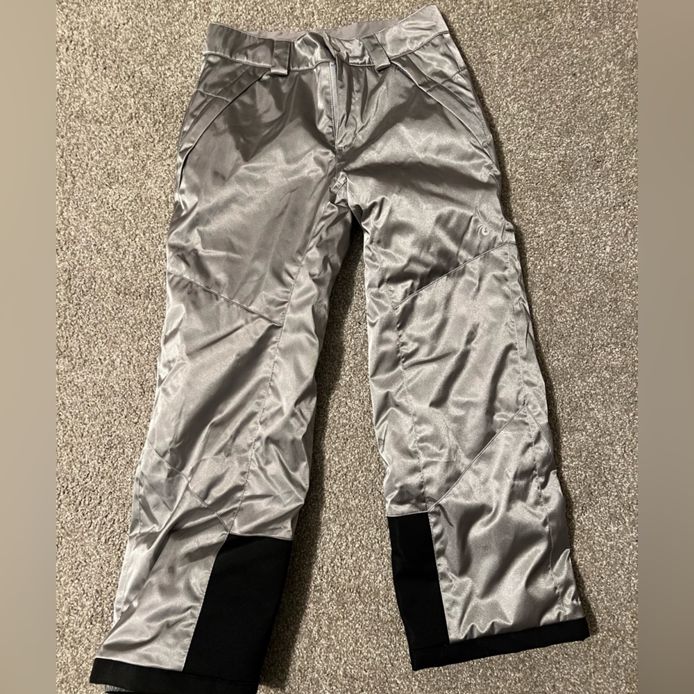 Spyder silver ski pants girls size 12
